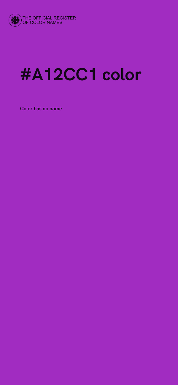 #A12CC1 color image