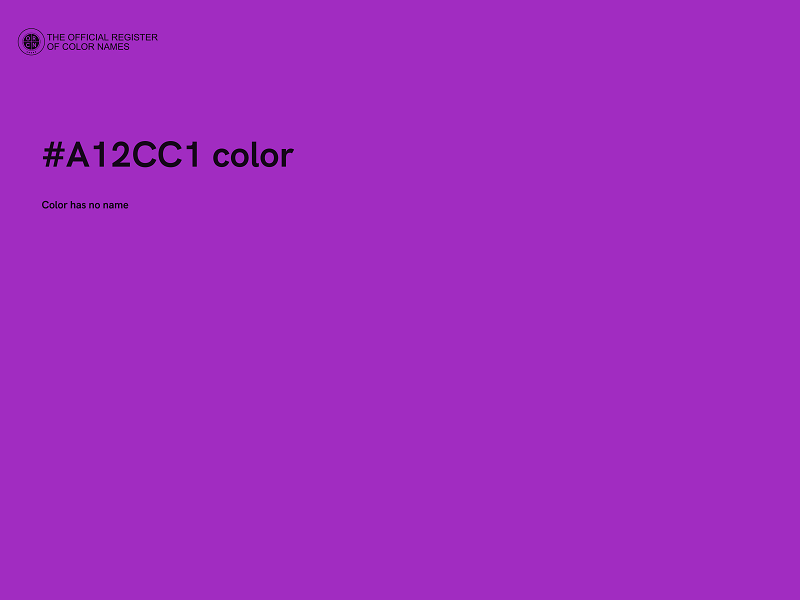 #A12CC1 color image