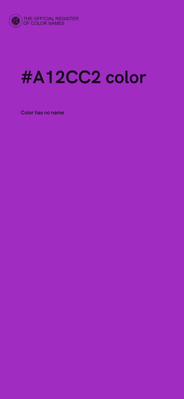 #A12CC2 color image