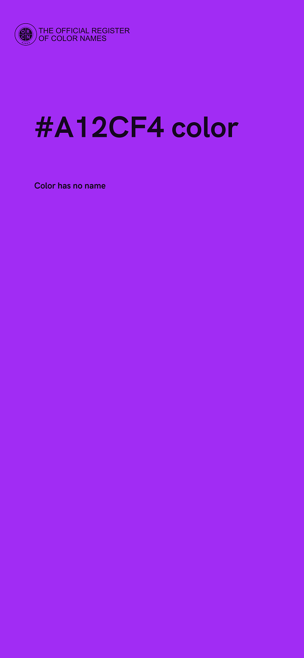 #A12CF4 color image