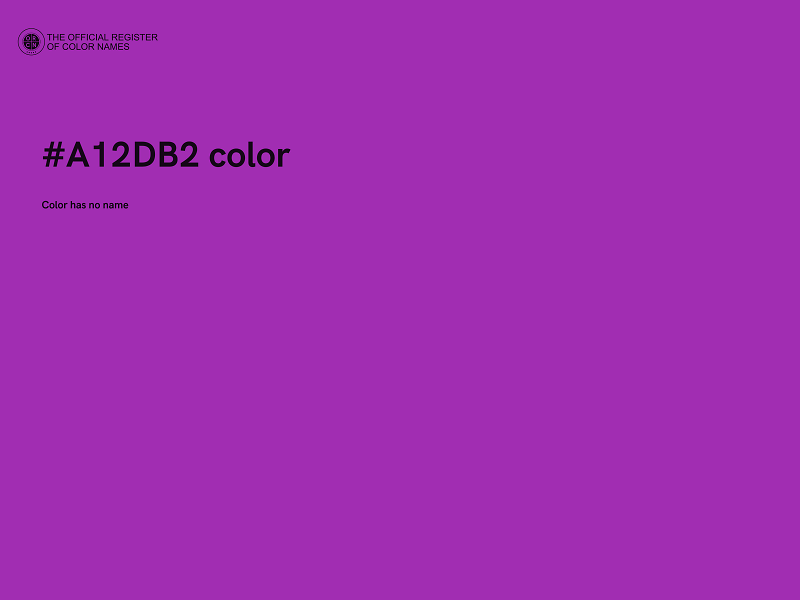 #A12DB2 color image