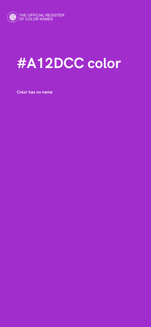 #A12DCC color image