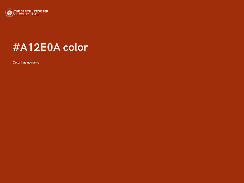 #A12E0A color image