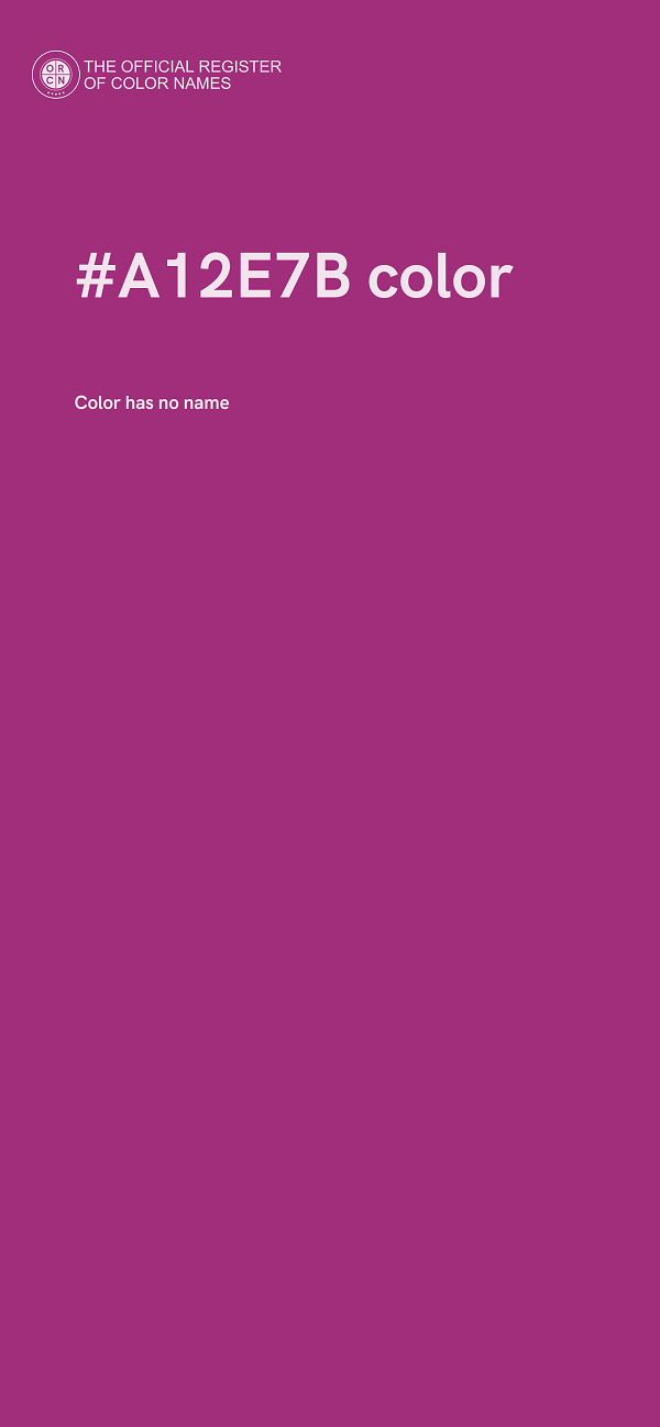 #A12E7B color image