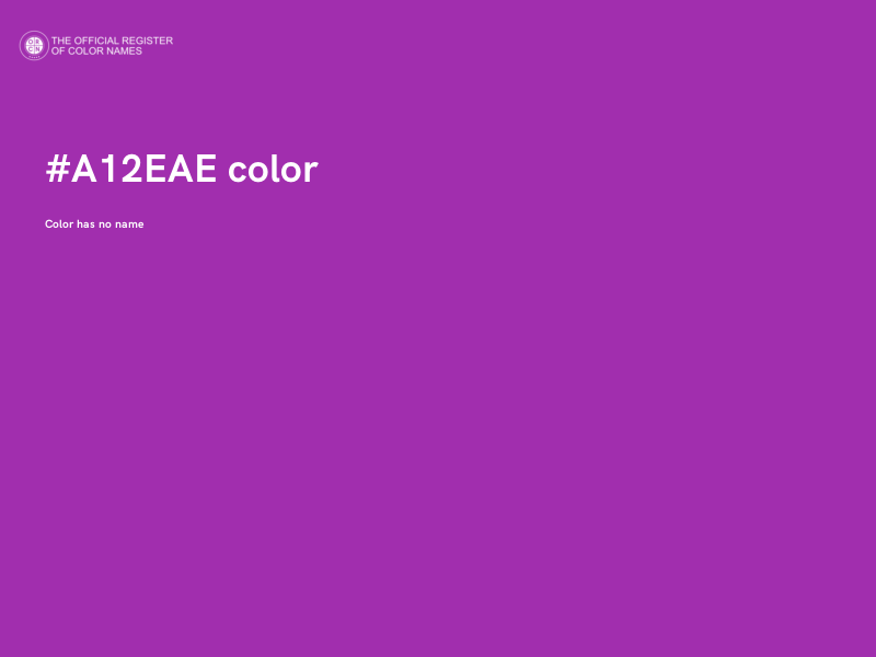 #A12EAE color image