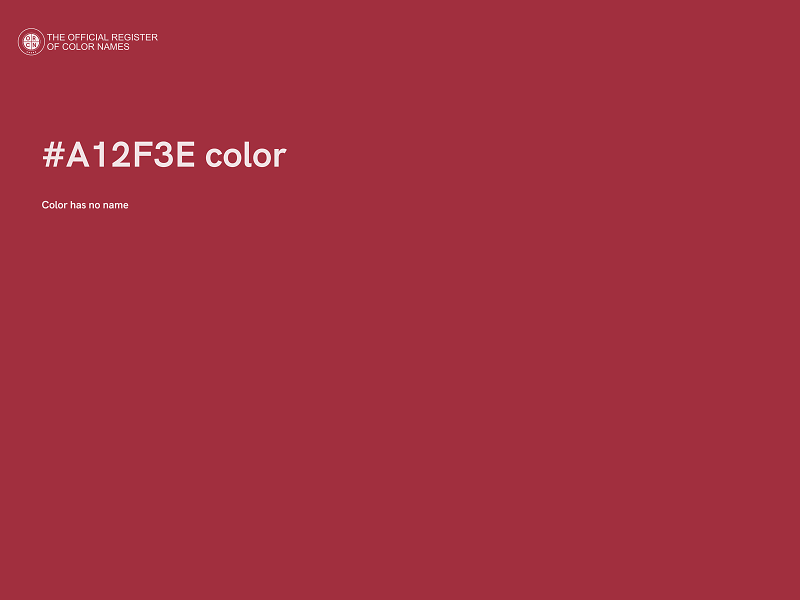 #A12F3E color image