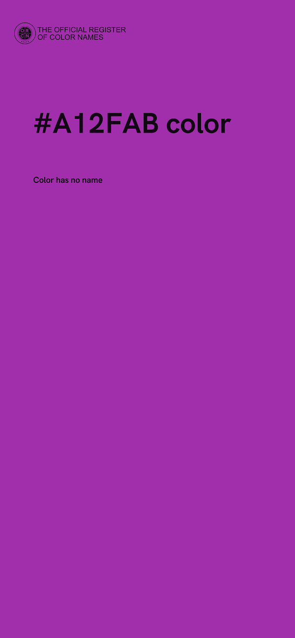 #A12FAB color image