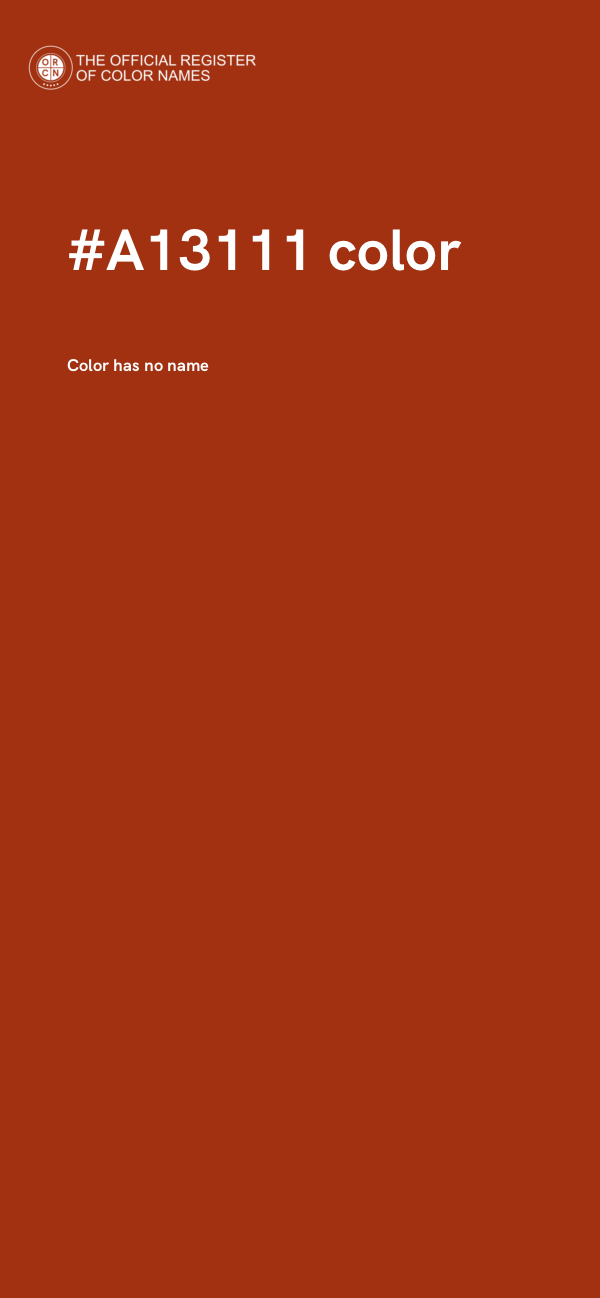 #A13111 color image