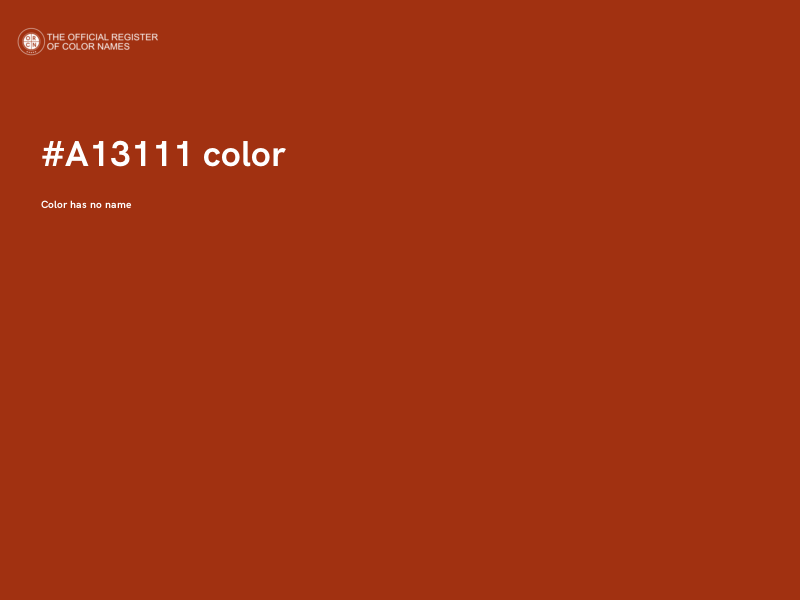 #A13111 color image