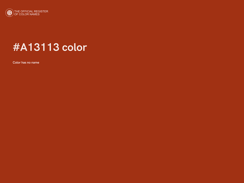 #A13113 color image