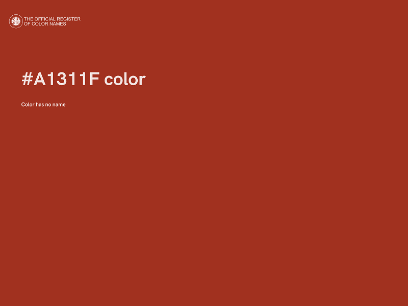 #A1311F color image