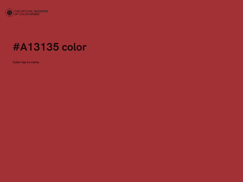 #A13135 color image