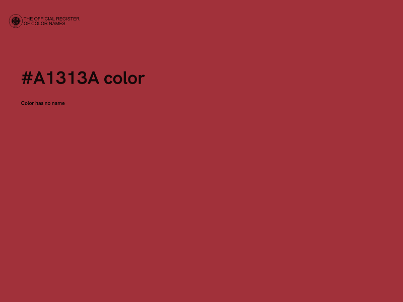 #A1313A color image