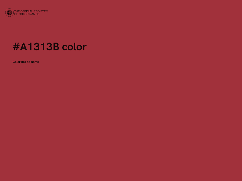 #A1313B color image