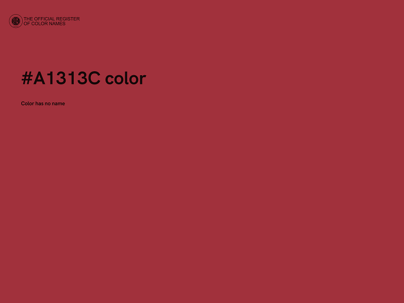 #A1313C color image