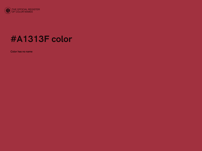 #A1313F color image