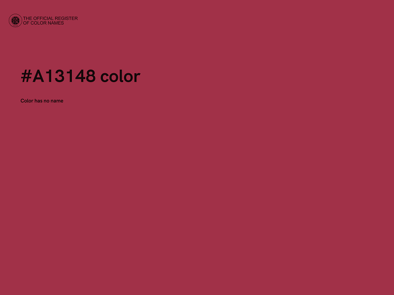 #A13148 color image