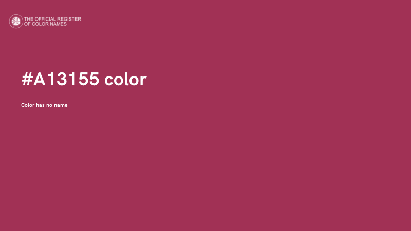#A13155 color image