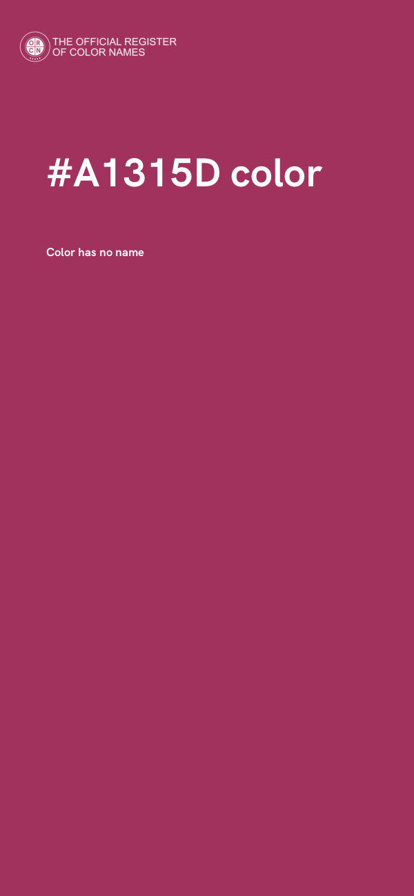 #A1315D color image