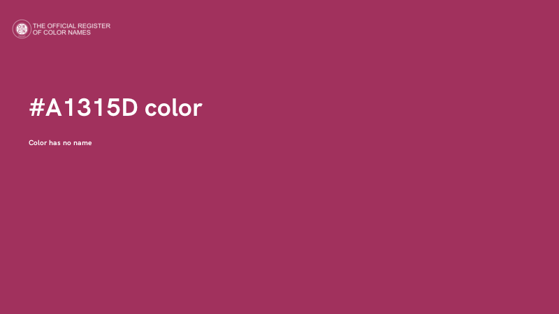 #A1315D color image