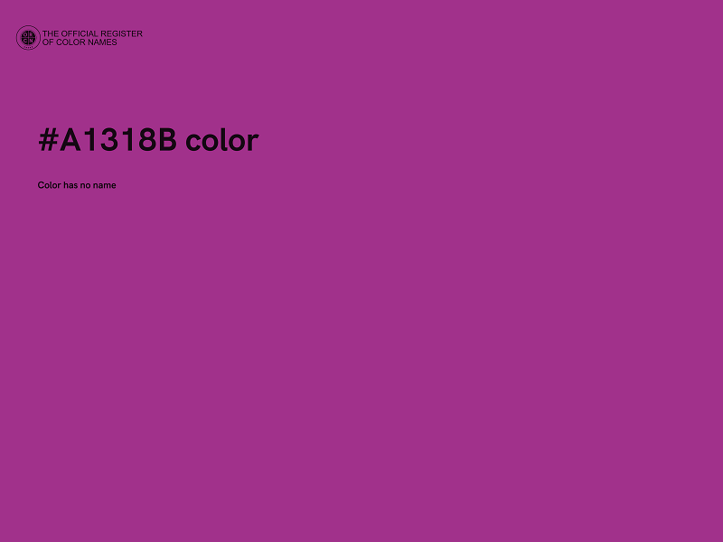#A1318B color image