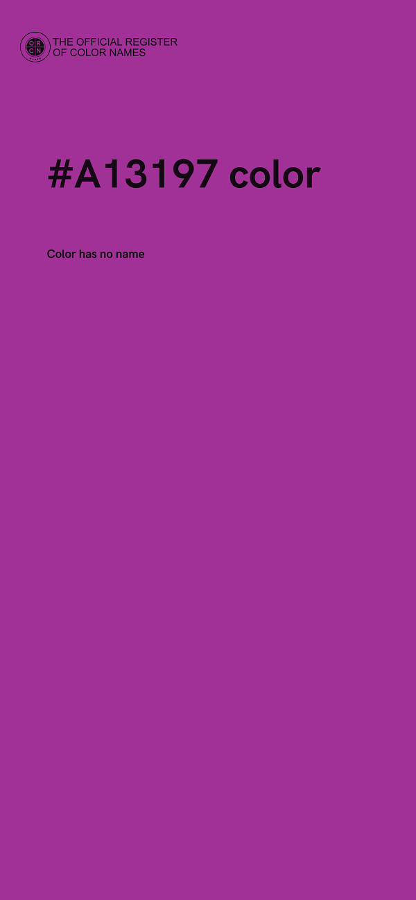 #A13197 color image