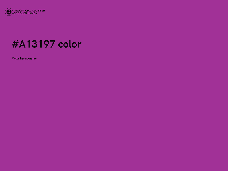 #A13197 color image