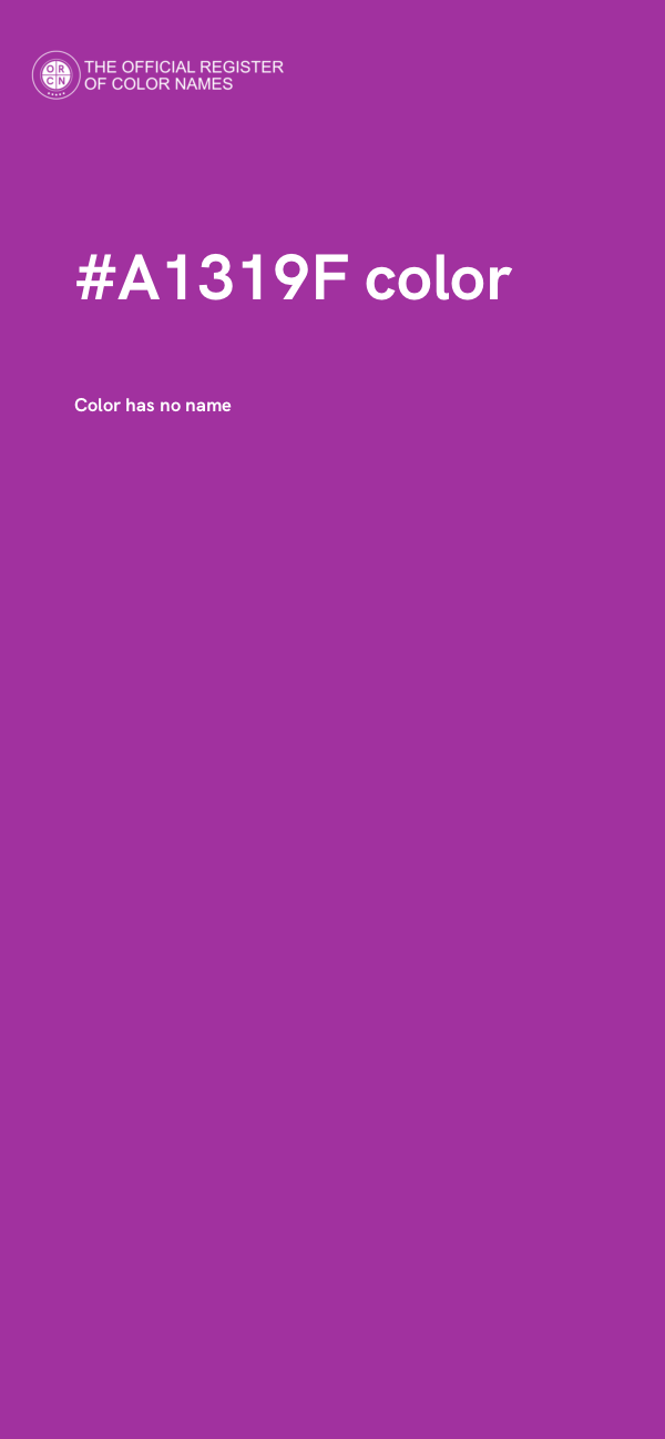 #A1319F color image
