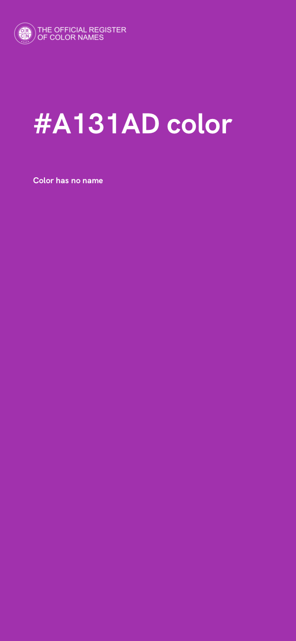 #A131AD color image