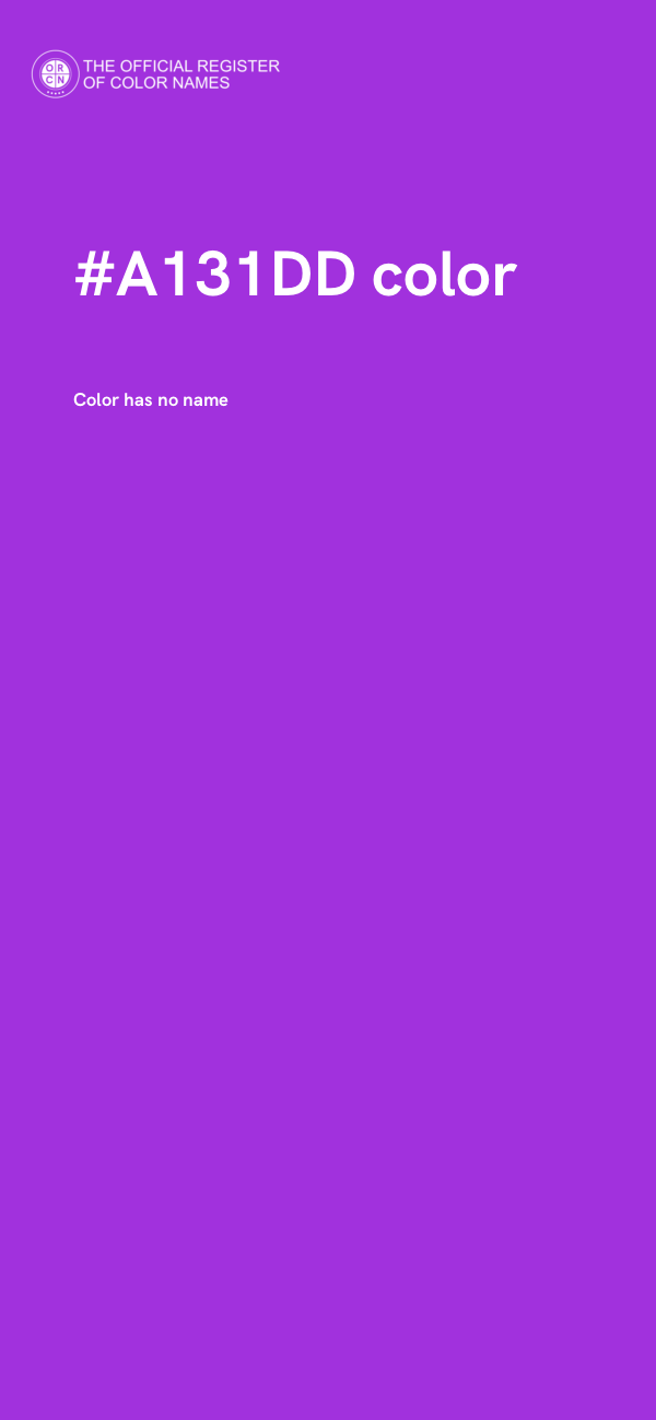 #A131DD color image