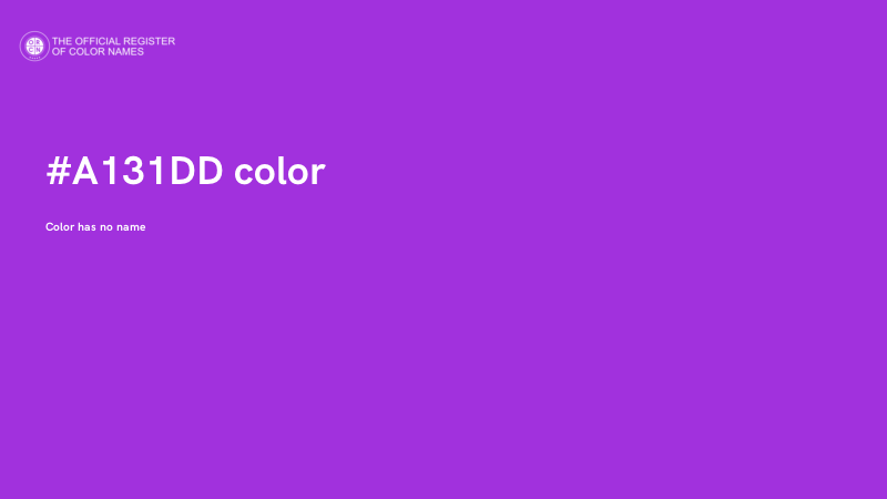 #A131DD color image