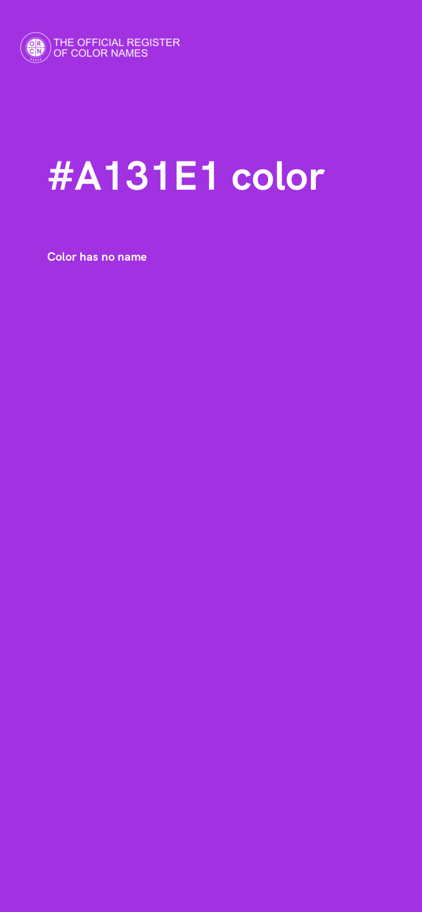 #A131E1 color image