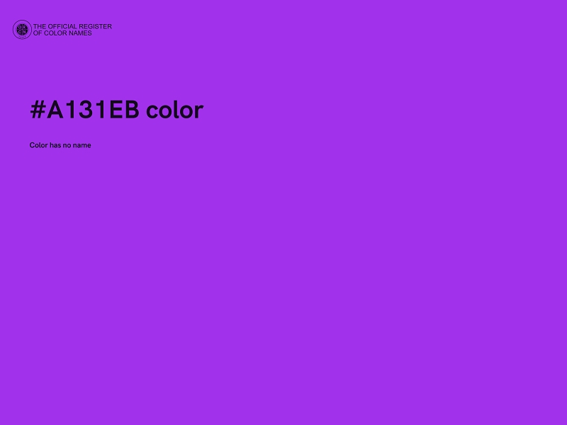 #A131EB color image