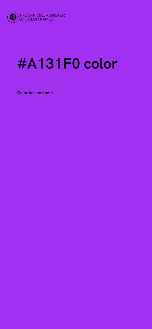#A131F0 color image