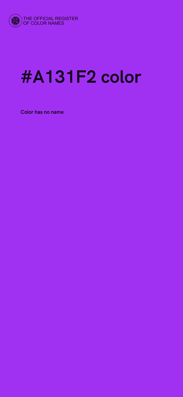 #A131F2 color image
