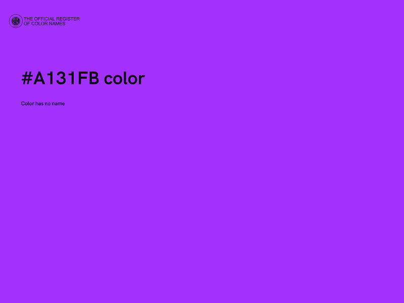 #A131FB color image