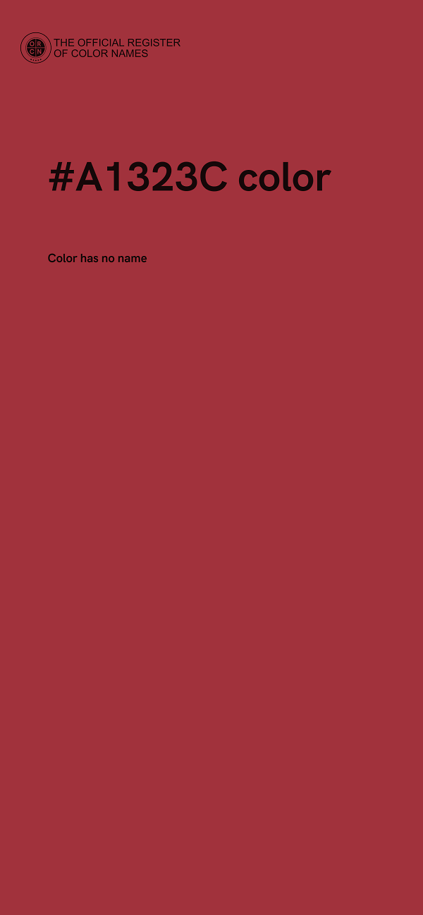 #A1323C color image