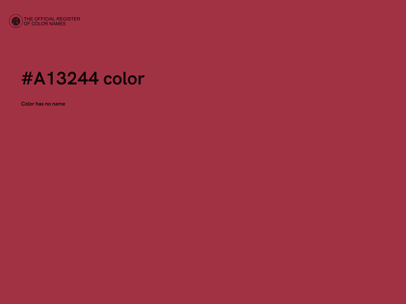 #A13244 color image