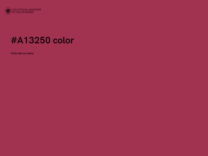 #A13250 color image