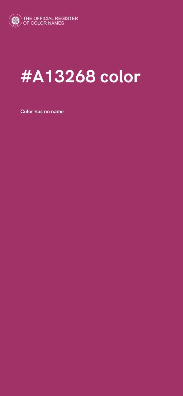 #A13268 color image