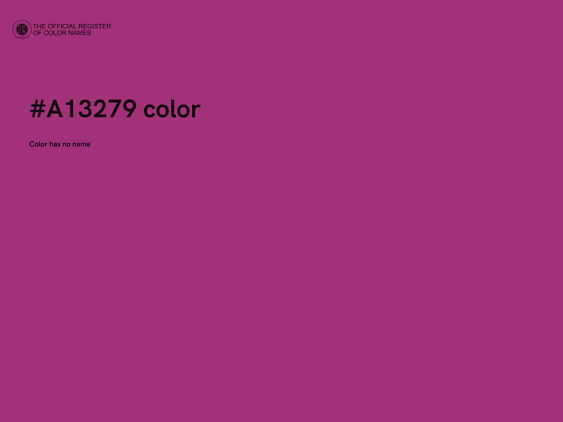 #A13279 color image