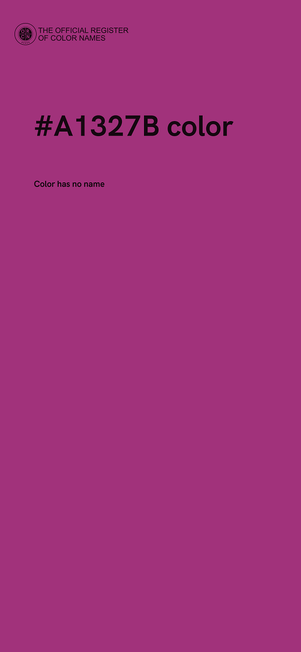 #A1327B color image
