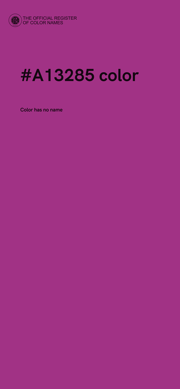#A13285 color image
