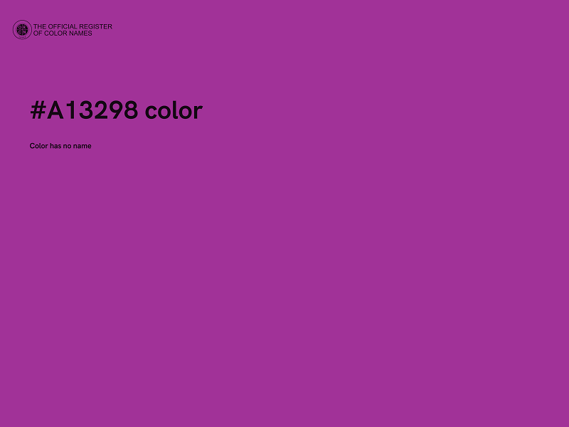 #A13298 color image