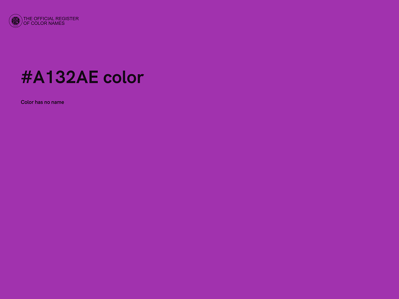#A132AE color image