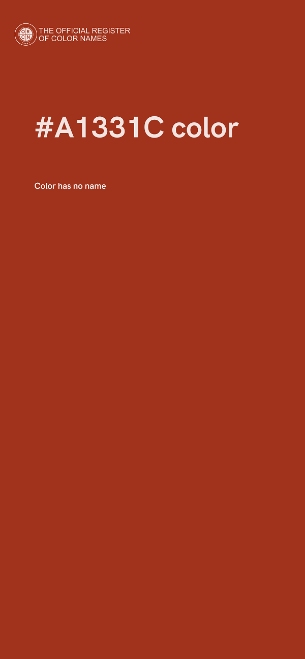 #A1331C color image