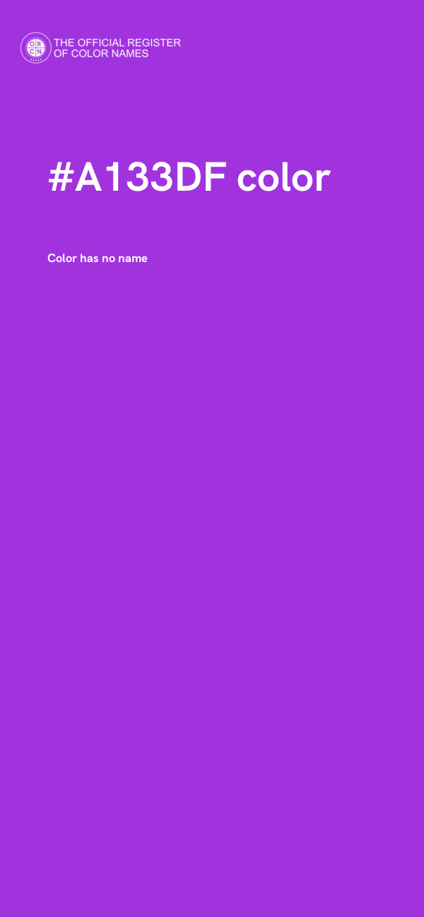 #A133DF color image
