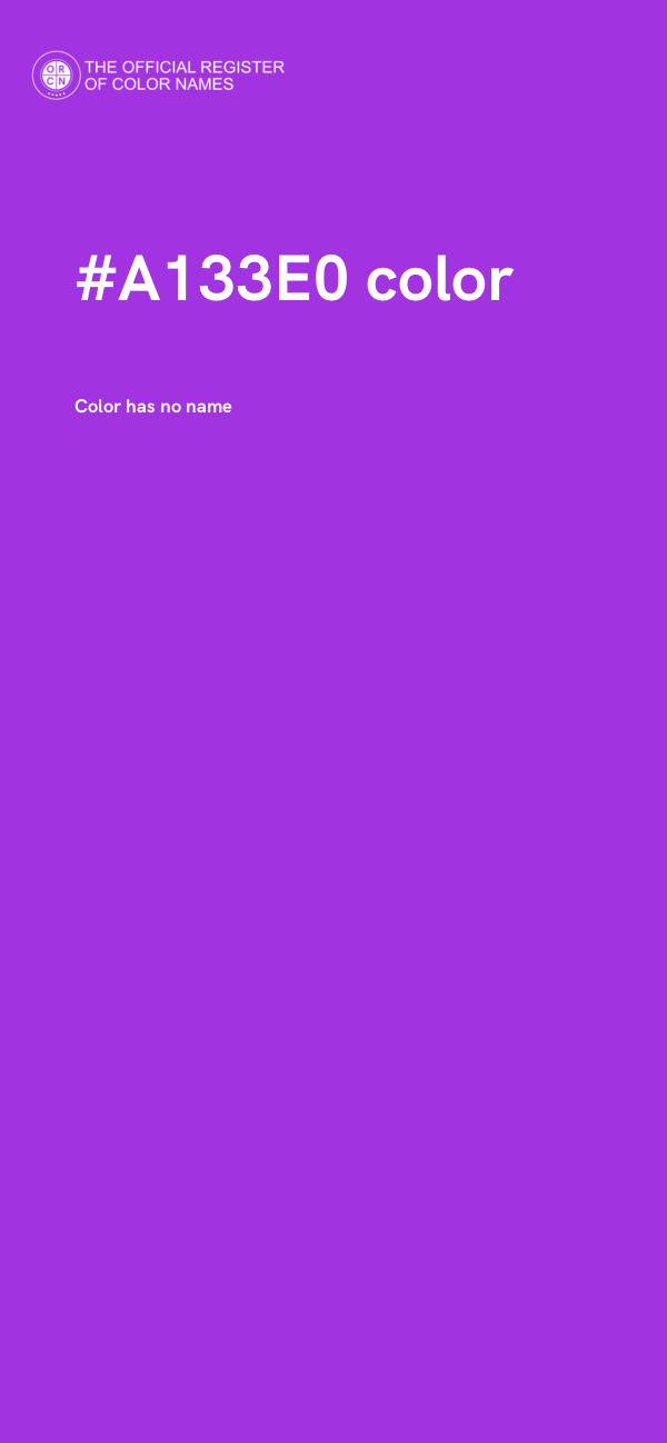 #A133E0 color image