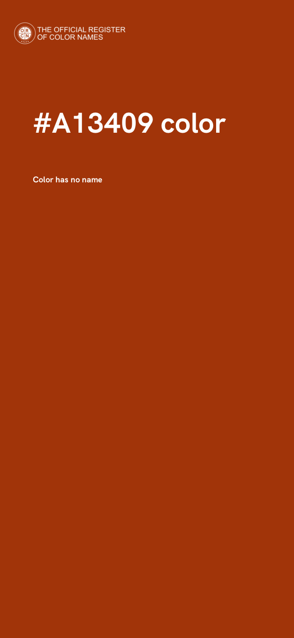 #A13409 color image