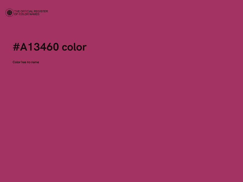 #A13460 color image